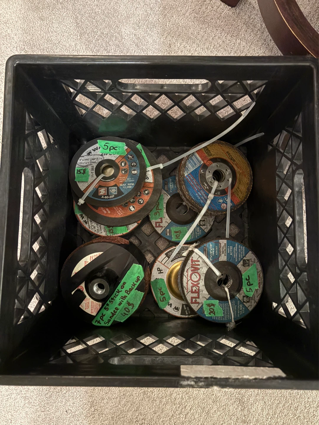 Assorted Grinding and Sanding Discs with Backing Pad - photo 2