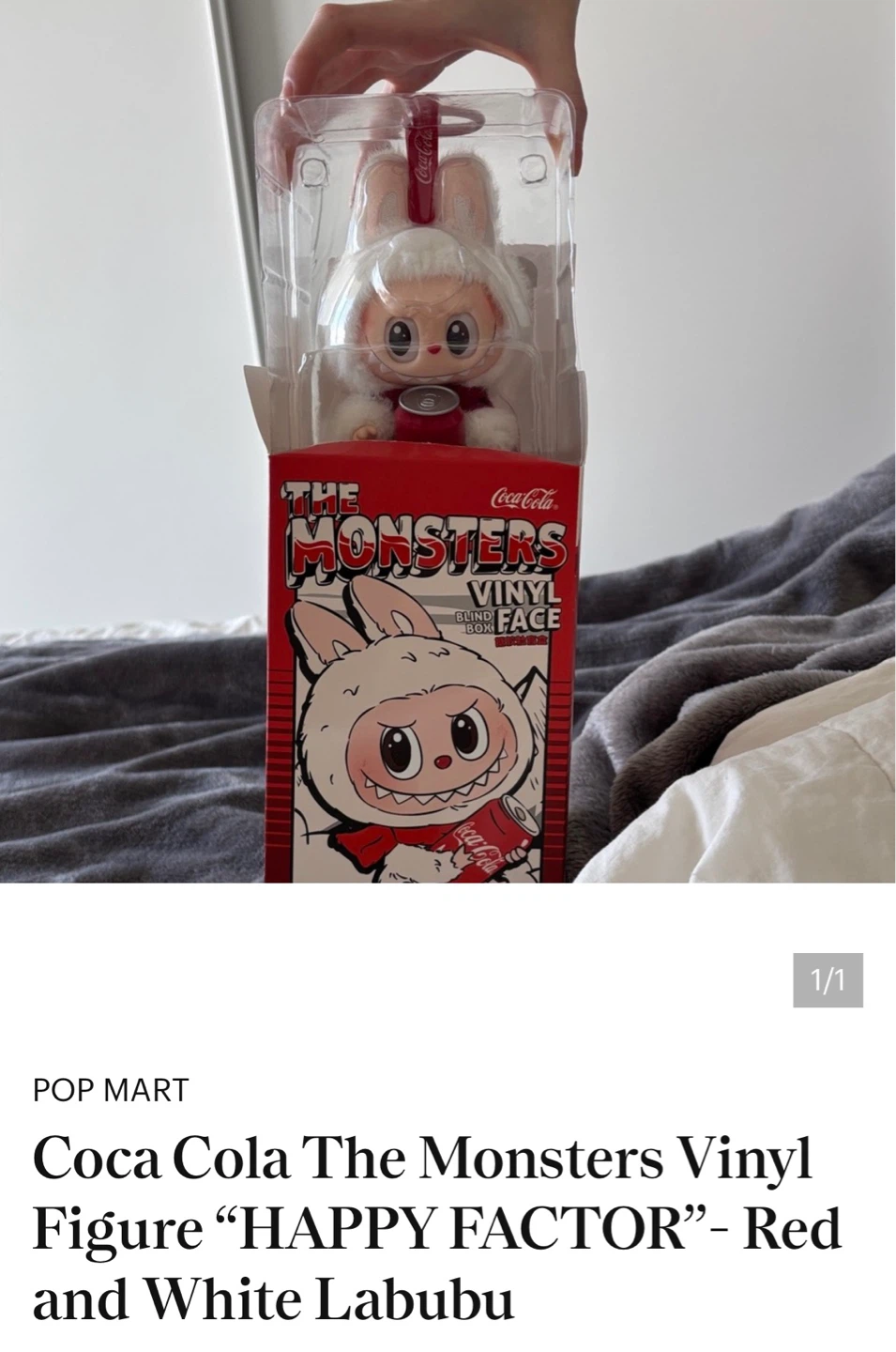 Pop Mart Coca-Cola The Monsters Vinyl Figure - HAPPY FACTOR