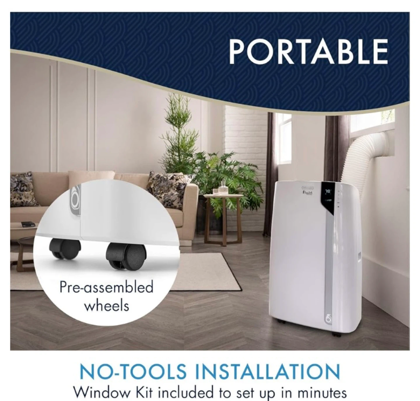 DeLonghi Pinguino Portable Air Conditioner 14,000 BTU - photo 2