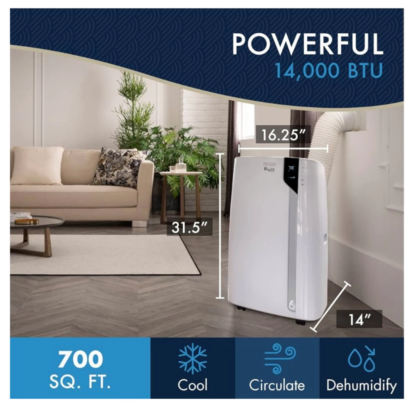 DeLonghi Pinguino Portable Air Conditioner 14,000 BTU - photo 5