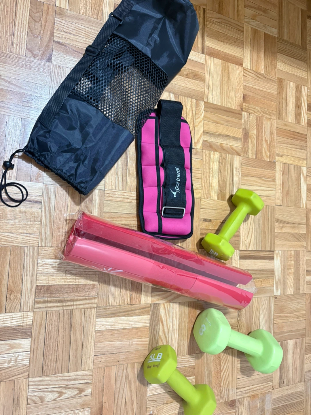 Gym Wrist Weights & Dumbbells Set