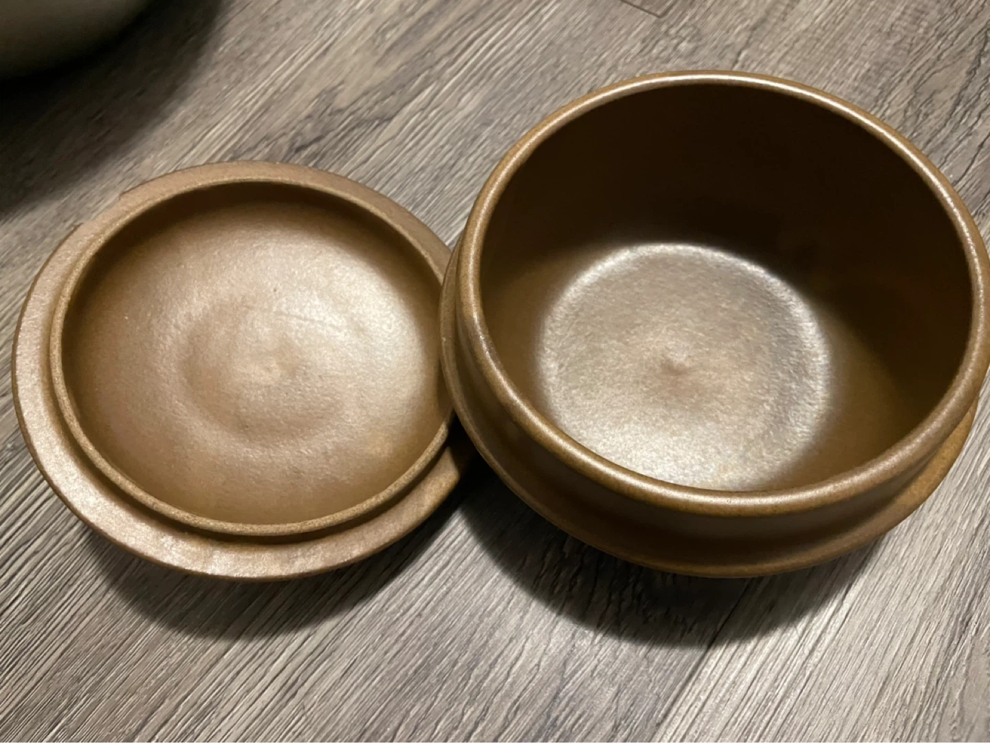 ⚽️Brown Ceramic Pot with Lid - photo 2