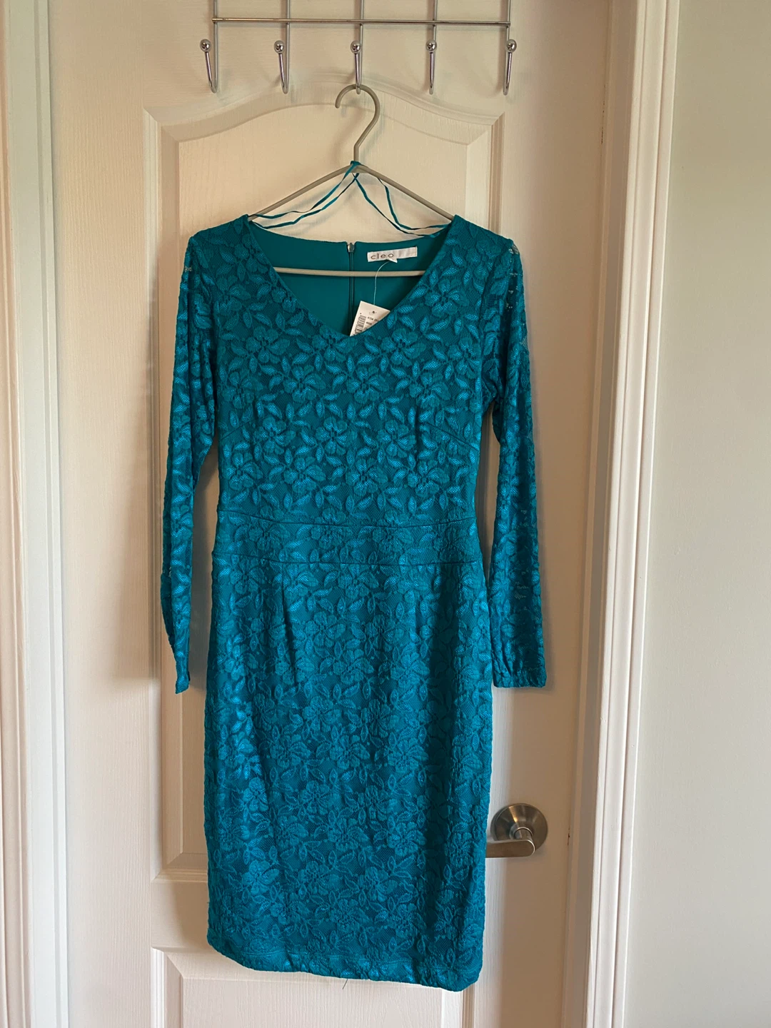 Cleo Teal Lace Dress - size 2