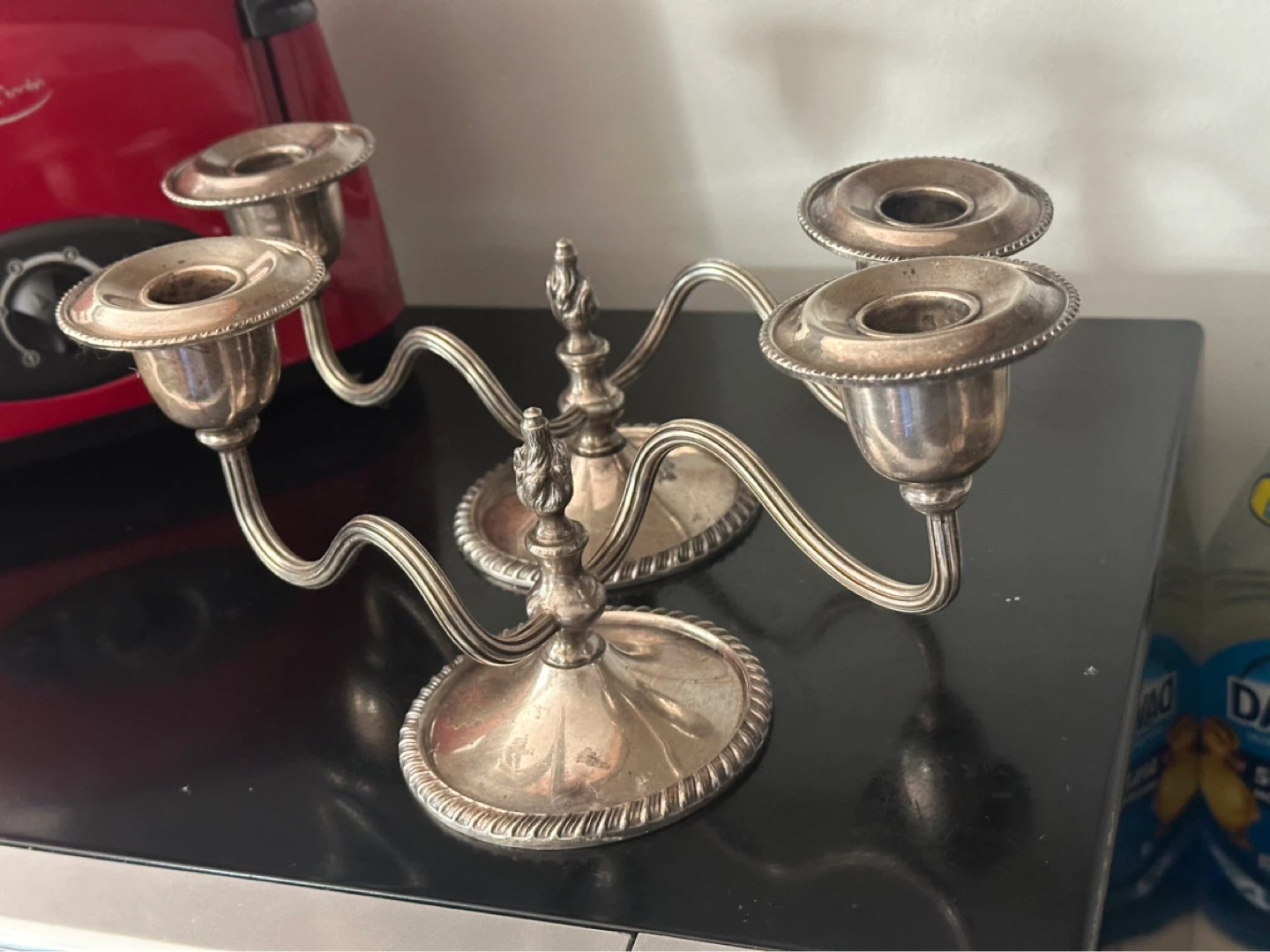benedict proctor silver plate candlestick holders