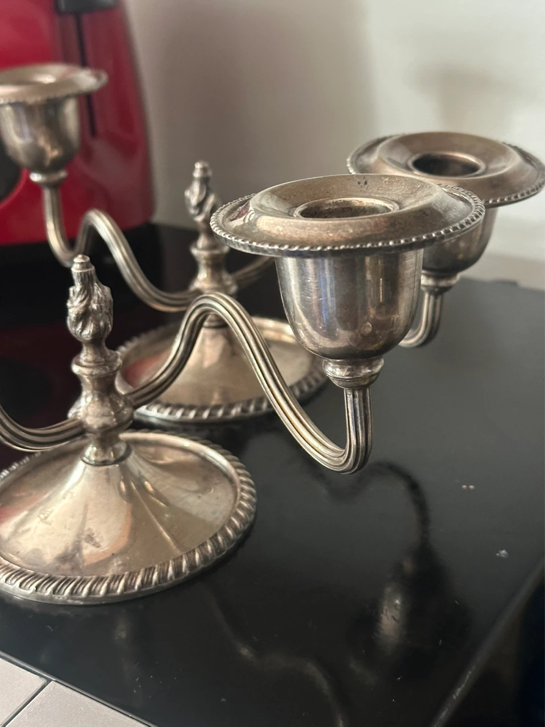 benedict proctor silver plate candlestick holders - photo 2