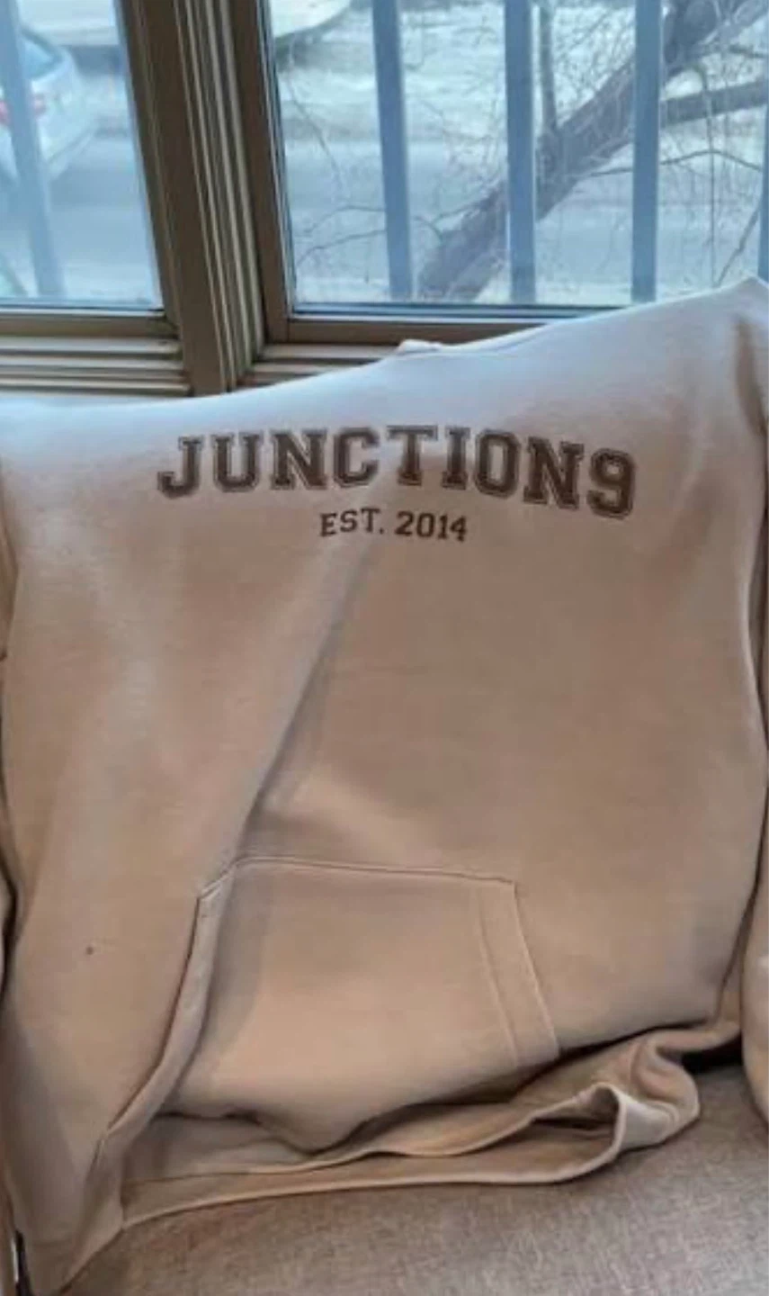 Junction 9 oversized beige hoodie XL - photo 2