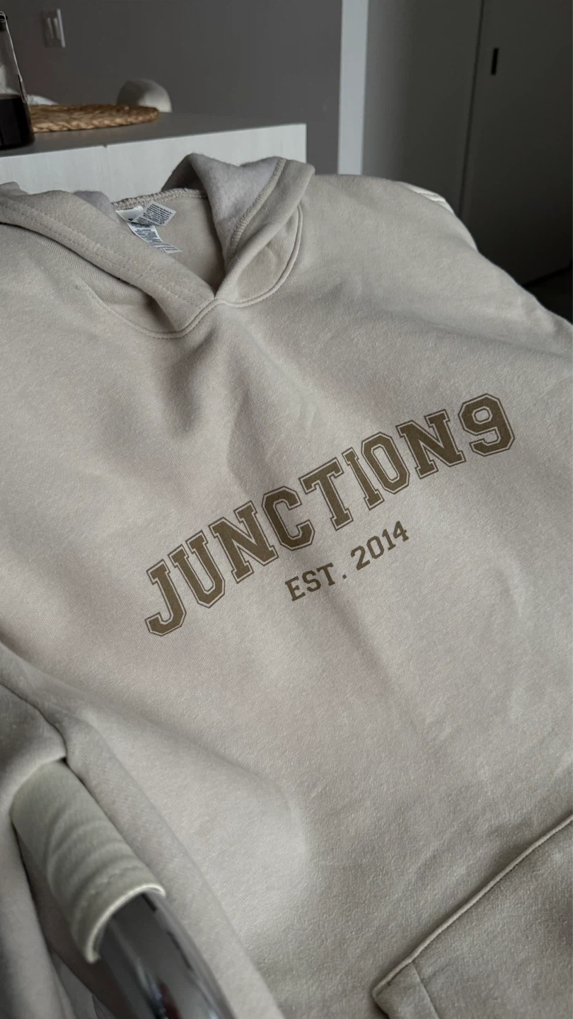 Junction 9 oversized beige hoodie XL - photo 3