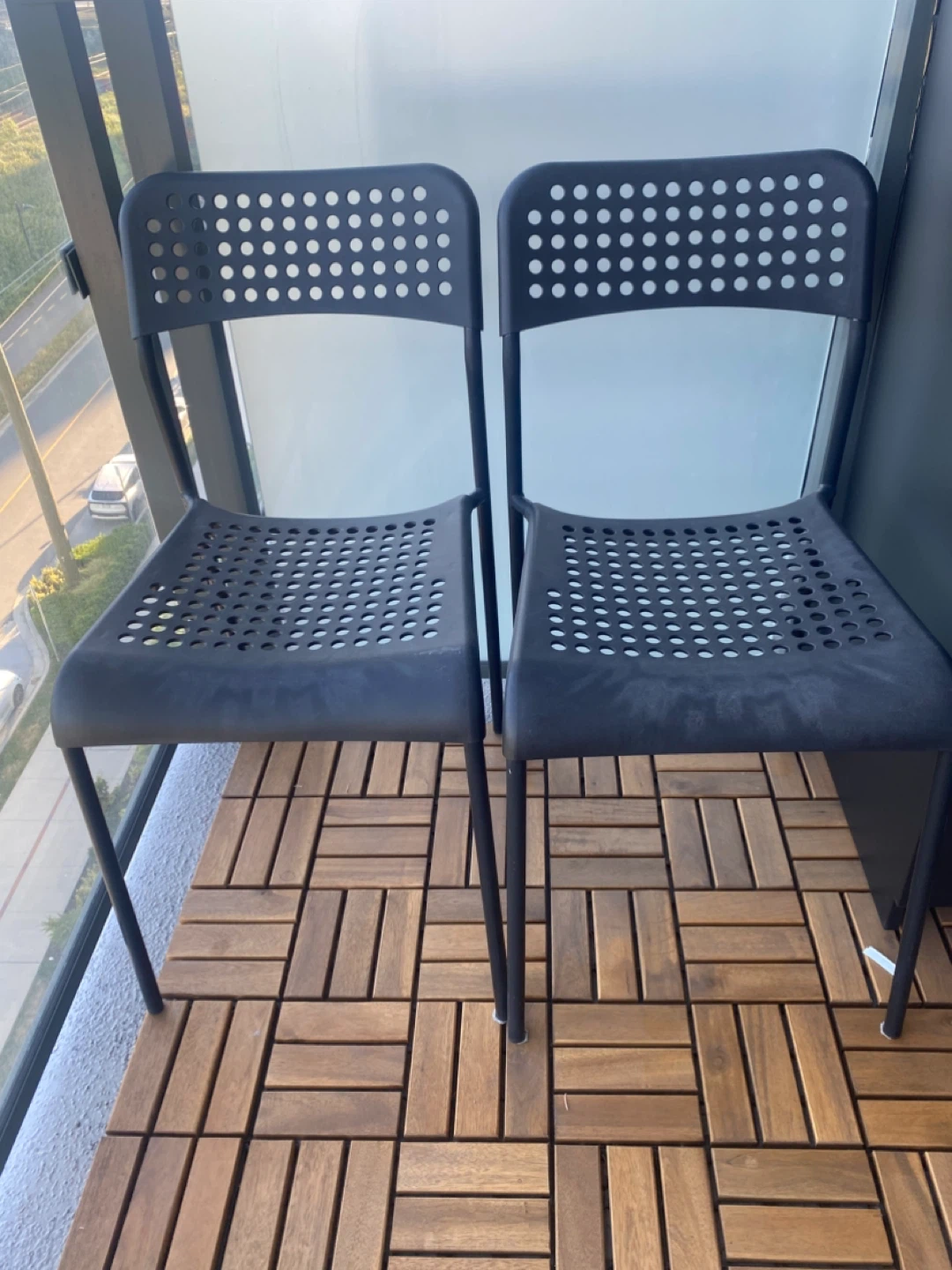 IKEA chairs- Black (Set of 2)