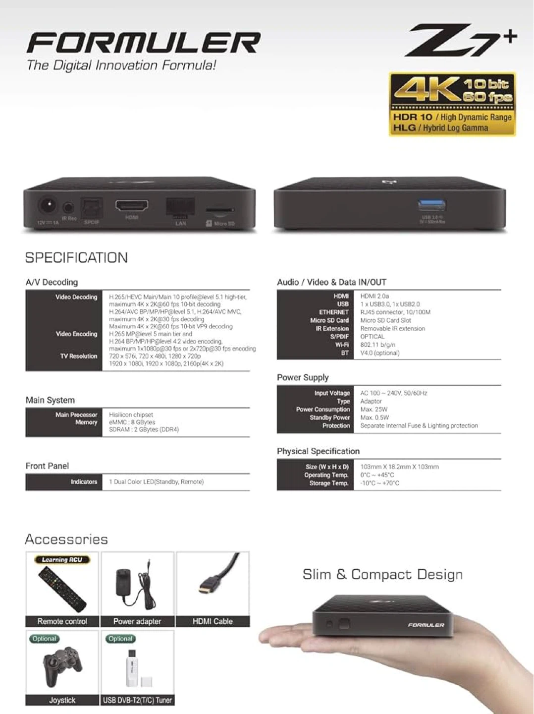 Formuler Z7+ 4K Android TV Box - photo 2