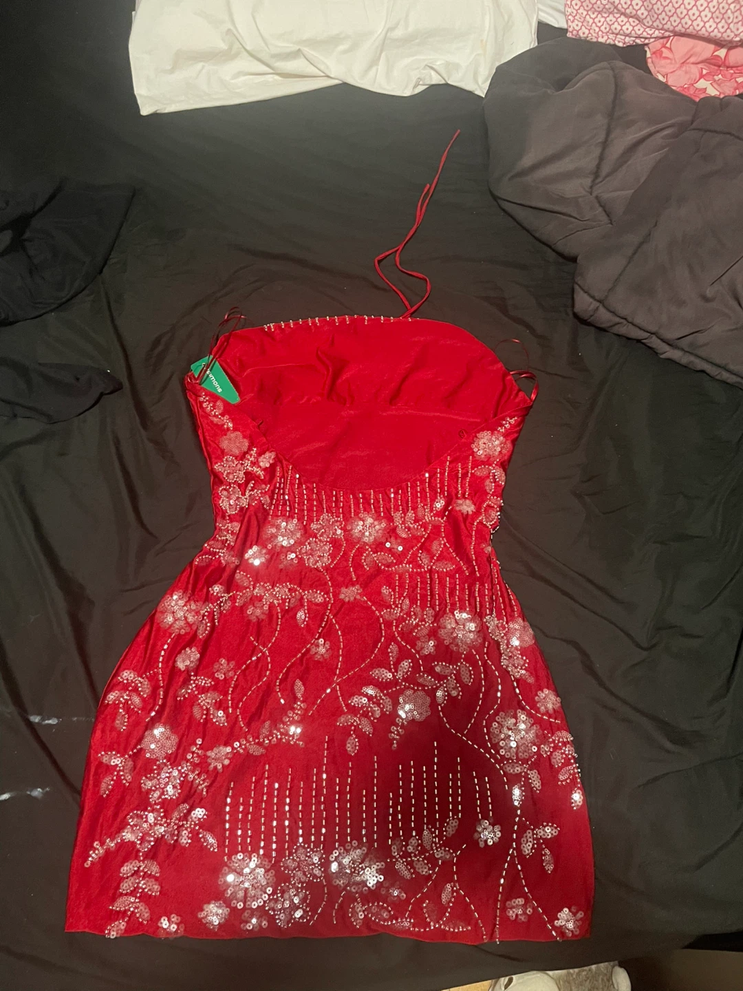 Simons Red Sequin Dress G/L - photo 2