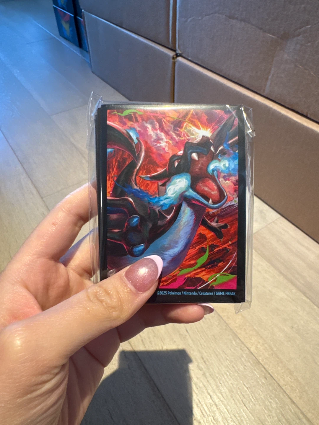 Mega Charizard Sleeves (65) and Deck Box - photo 3
