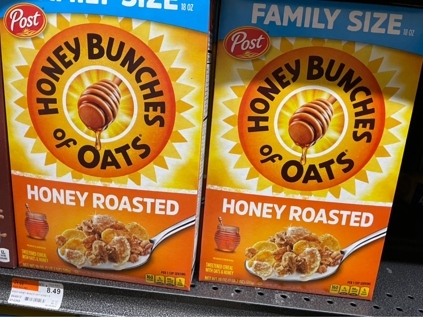 ⚽️Post Honey Bunches of Oats Honey Roasted Cereal (18 oz) - photo 2