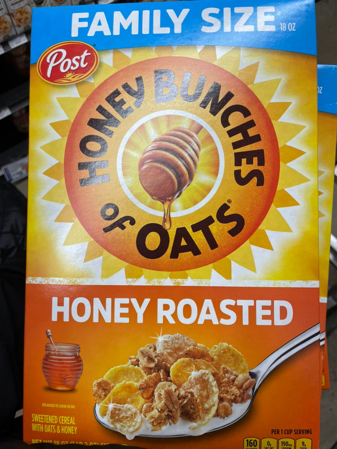 ⚽️Post Honey Bunches of Oats Honey Roasted Cereal (18 oz) - photo 3