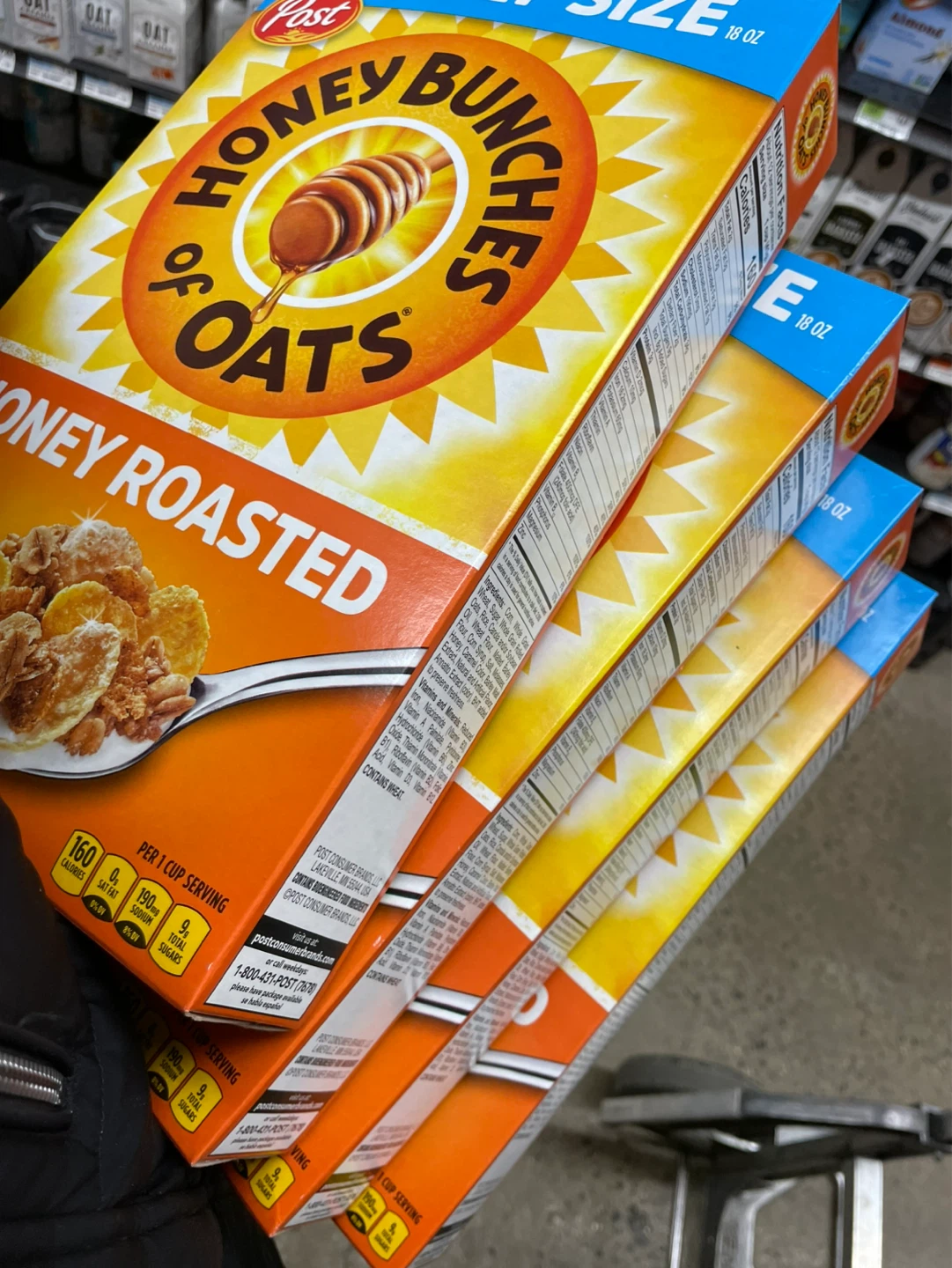 ⚽️Post Honey Bunches of Oats Honey Roasted Cereal (18 oz)