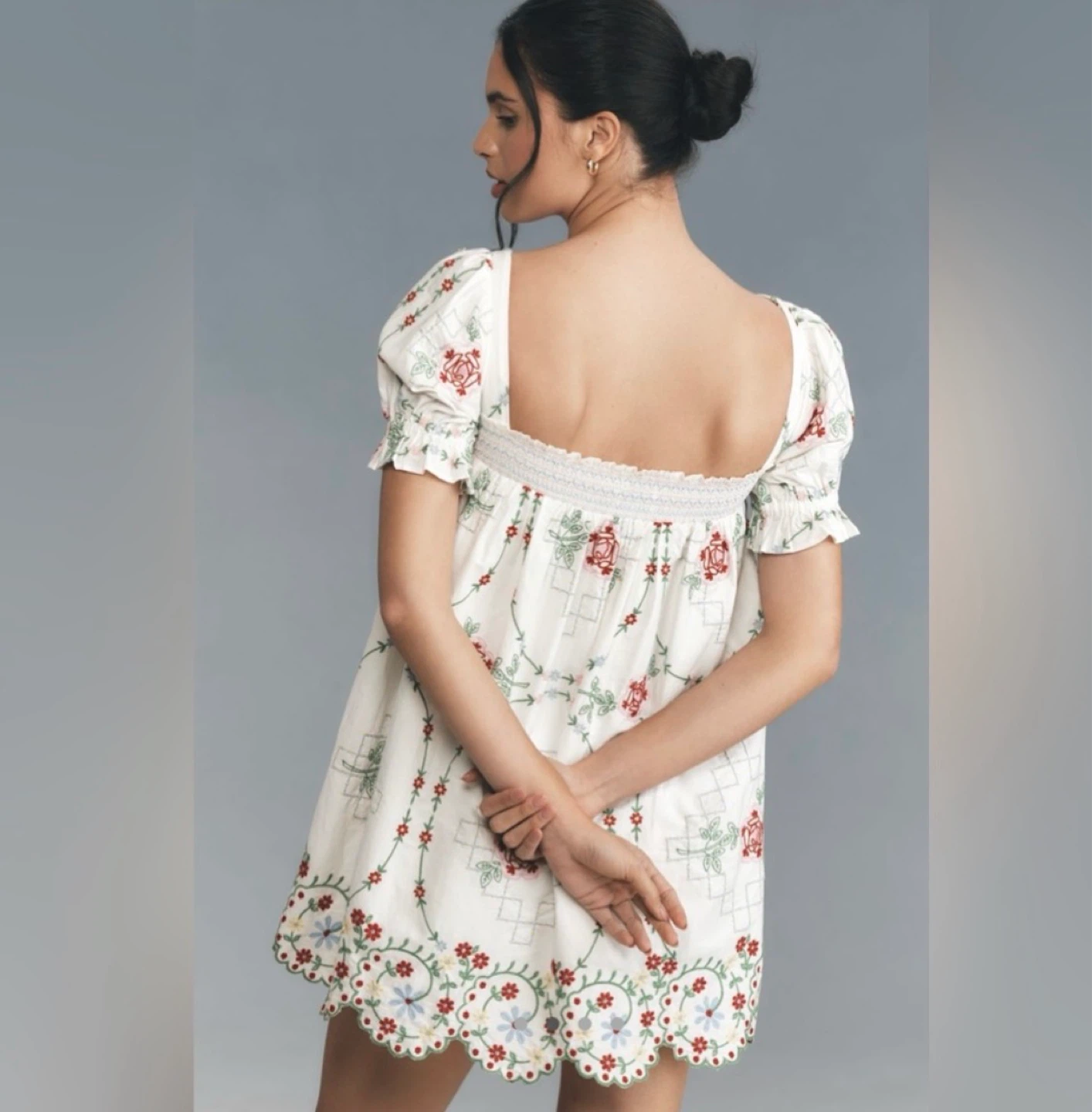 Damson Madder Embroidered Mini Dress ⚽ - photo 2