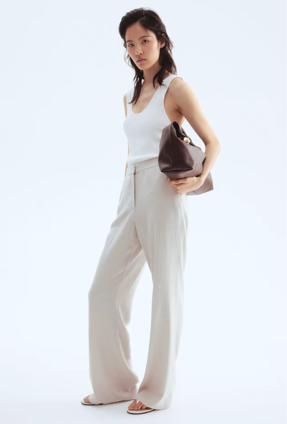 H&M linen pants, brand new with tags, size M (38).