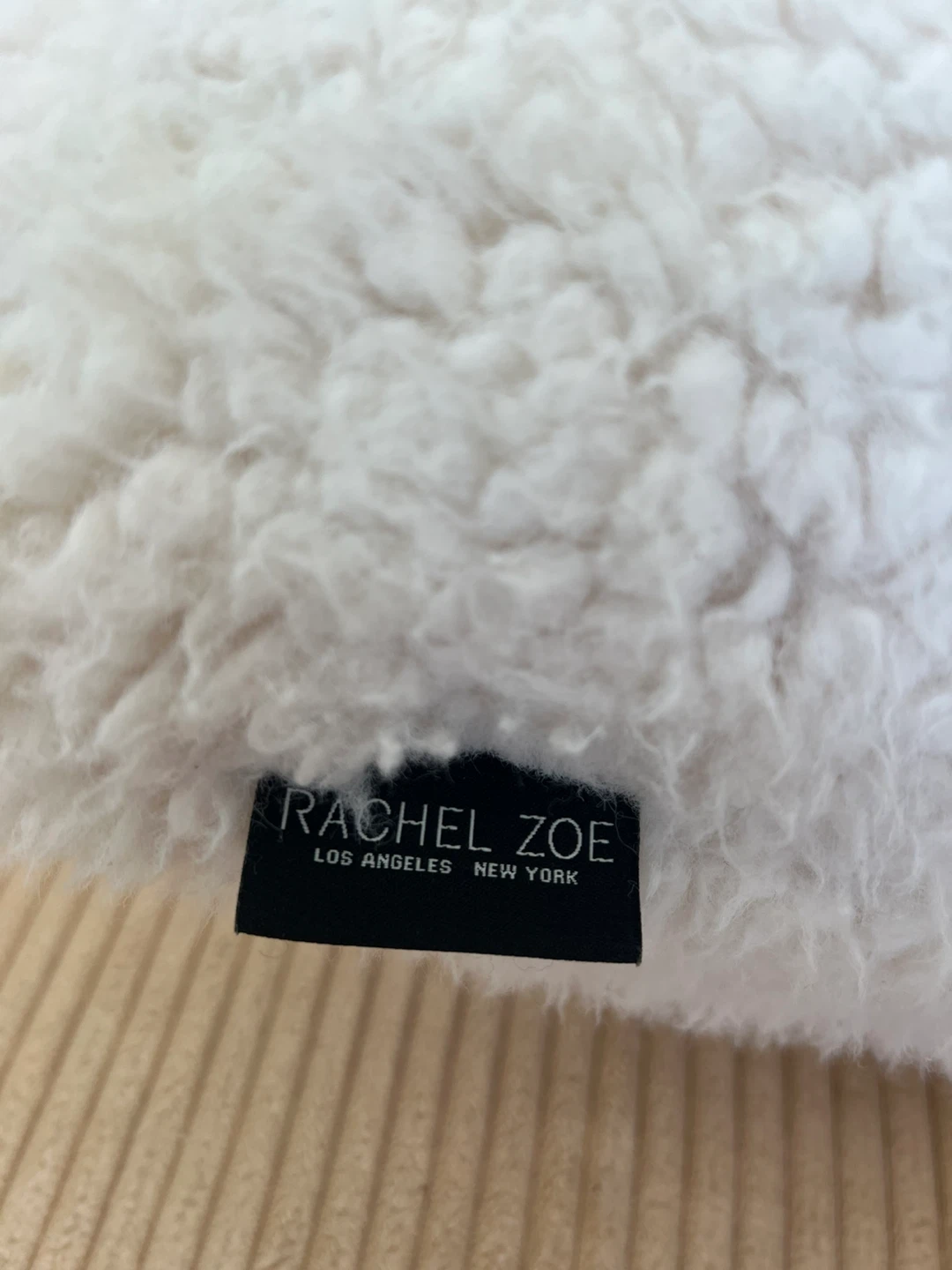 Rachel Zoe White Faux Fur Pillow - photo 3