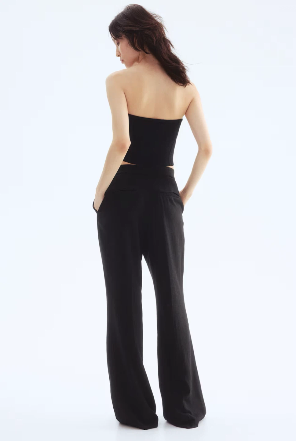 Black linen pants new in size M H&M - photo 2