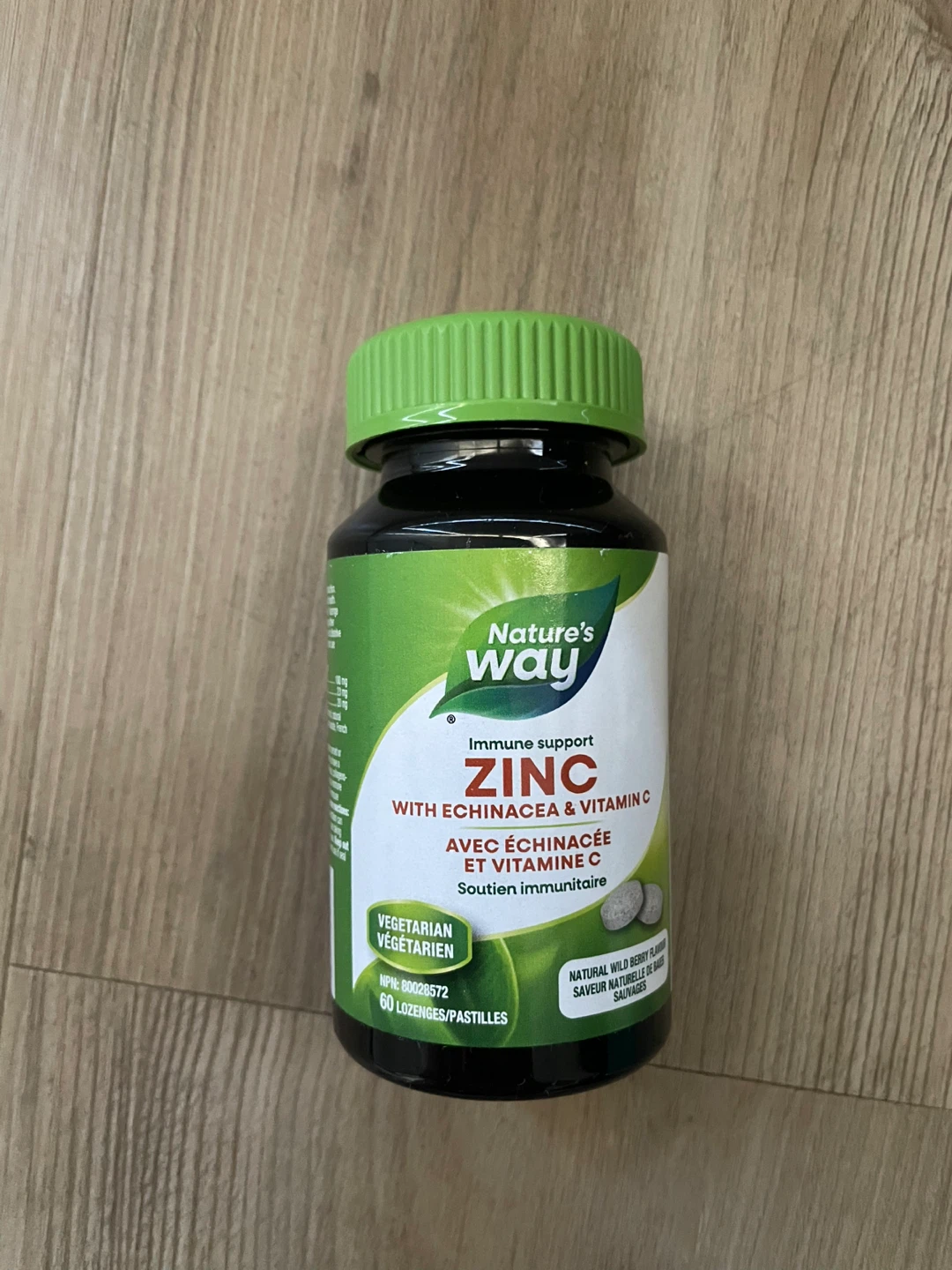 Nature's Way Zinc Lozenges with Echinacea & Vitamin C - 60 count
