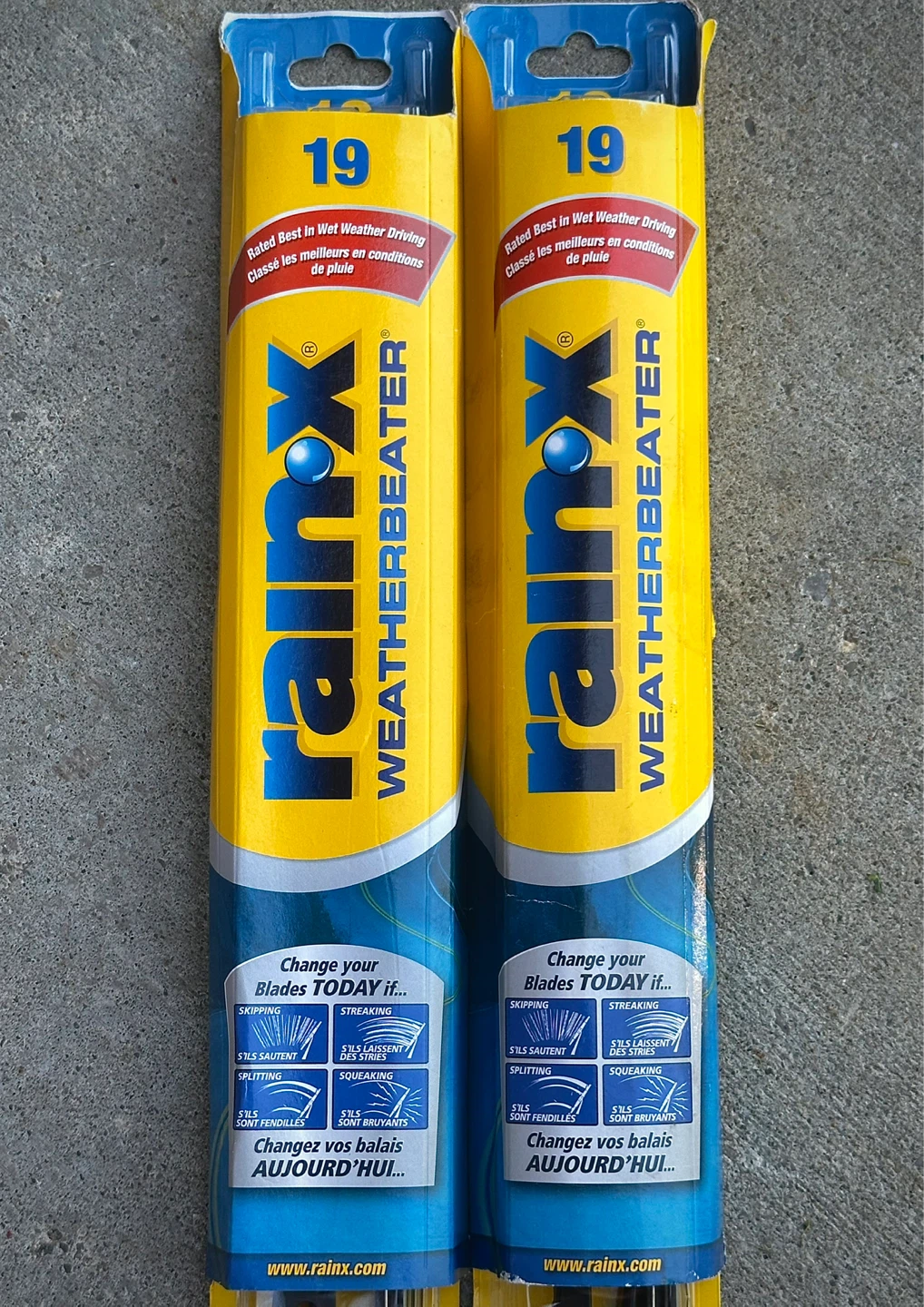 Michelin Stealth and Rainx Weatherbeater Windshield Wipers