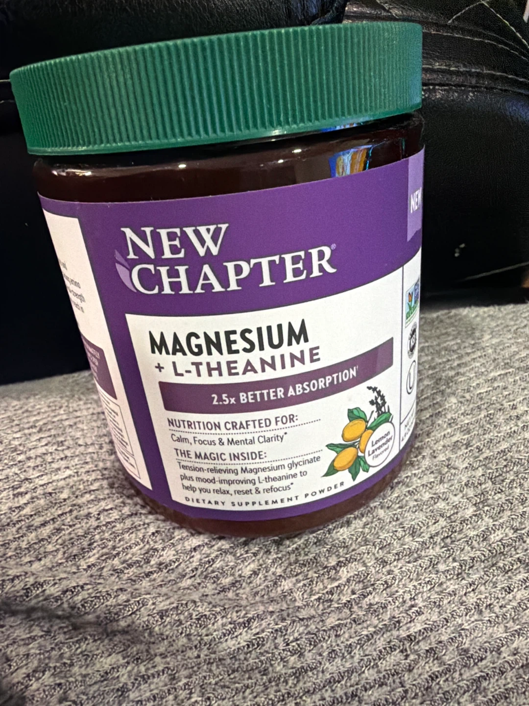 New Chapter Magnesium + L-Theanine Dietary Supplement Powder