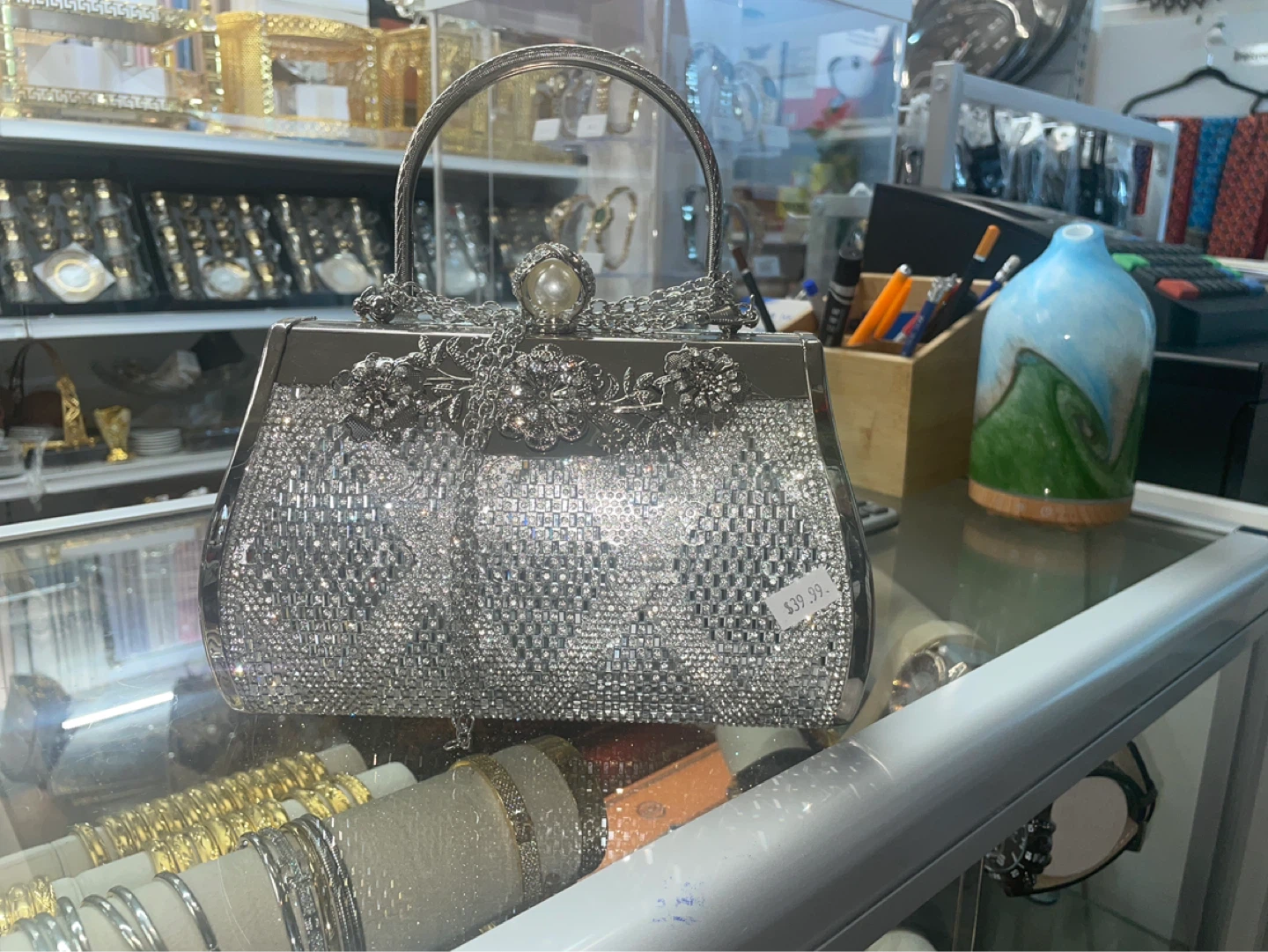 Sparkly Evening Clutch Handbag