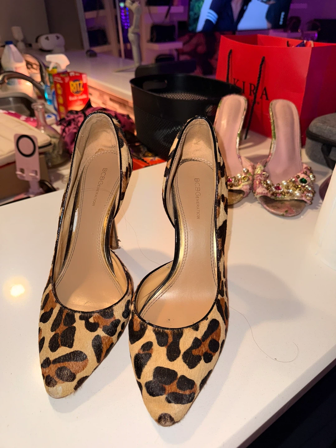 BCBGeneration Leopard Print Heels - photo 5