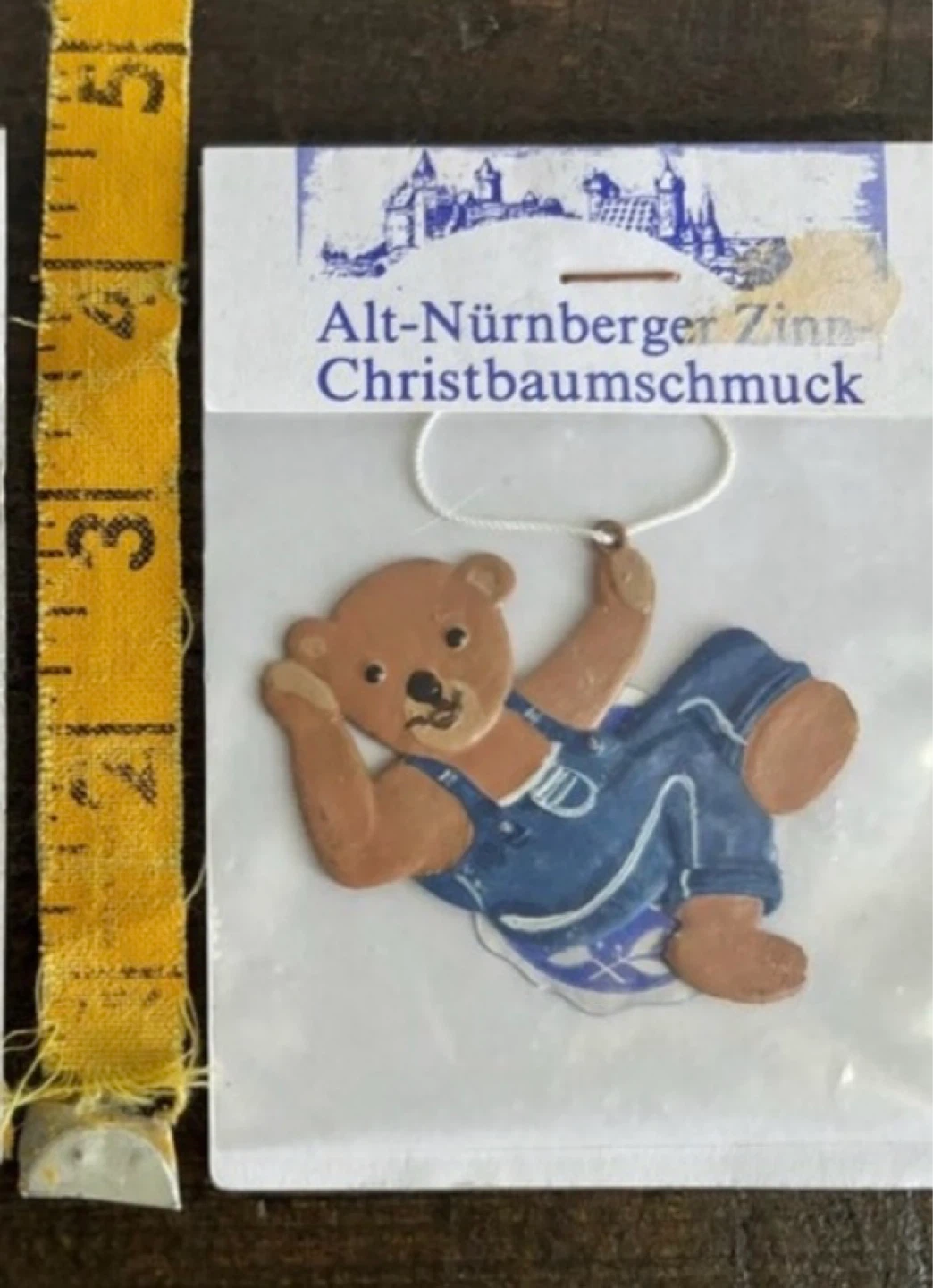 ⚽️Alt-Nürnberger Tin Christmas Ornament - Teddy Bear