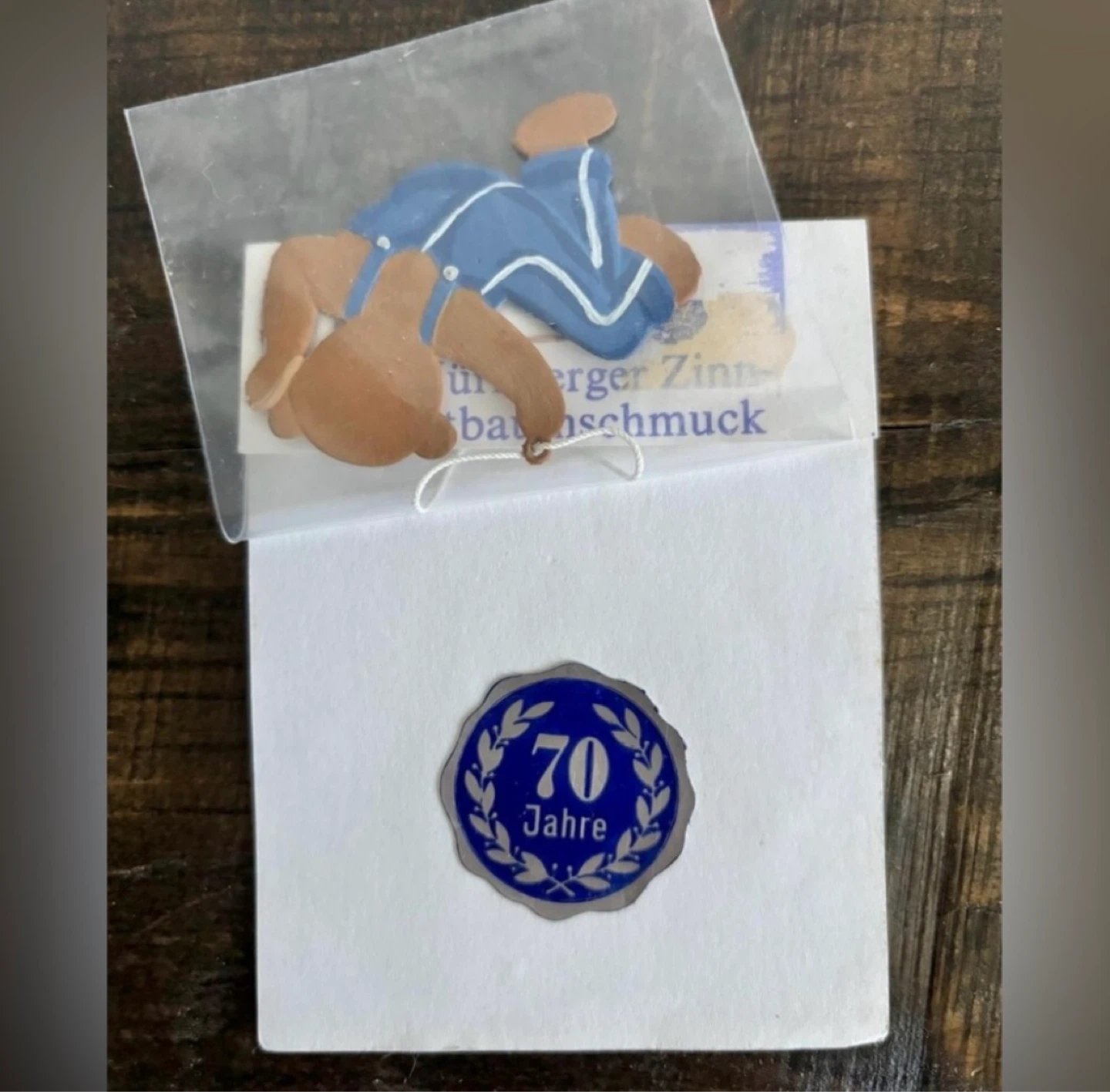 ⚽️Alt-Nürnberger Tin Christmas Ornament - Teddy Bear - photo 2