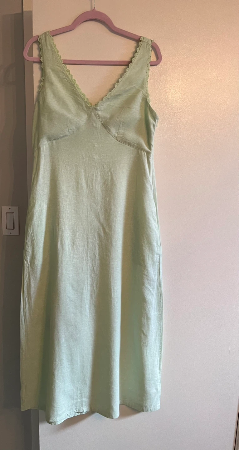 Laura Ashley Linen Blend Midi Dress ⚽ - photo 4