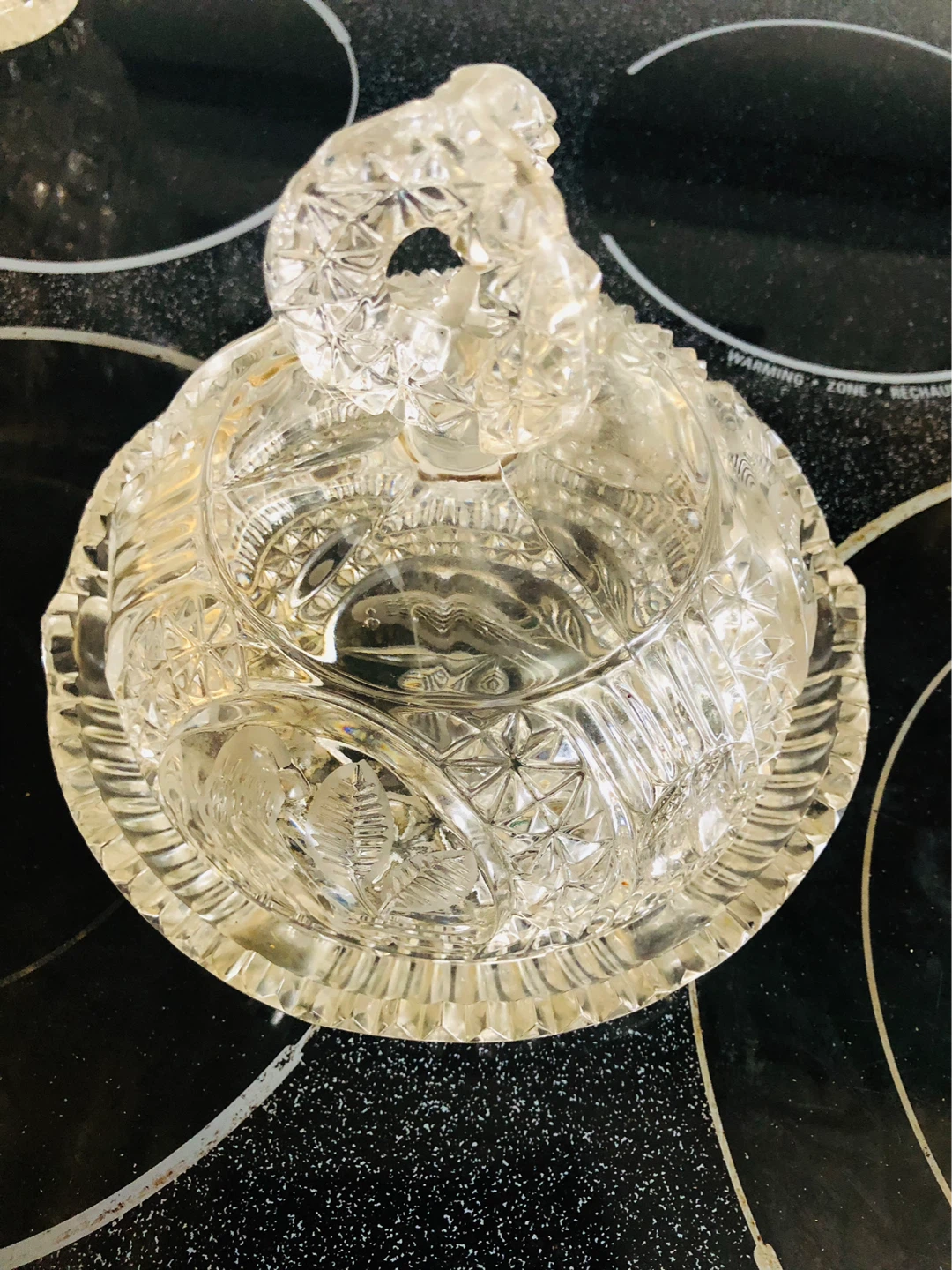Crystal butter/ cheese Dish with Bird Design - photo 5