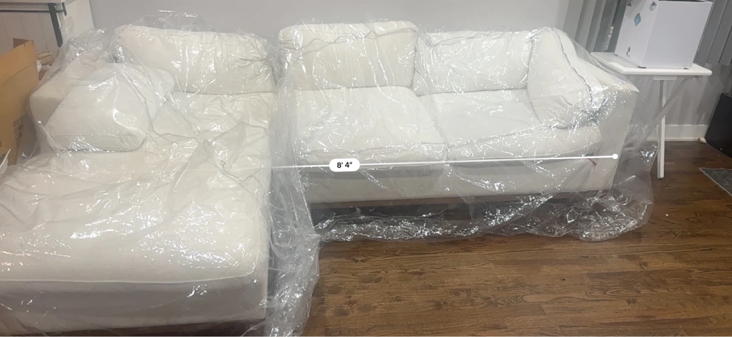 Abbyson Sectional Sofa - White