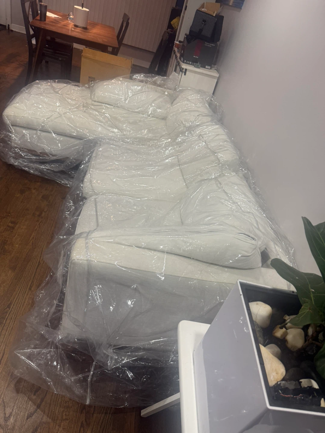 Abbyson Sectional Sofa - White - photo 3