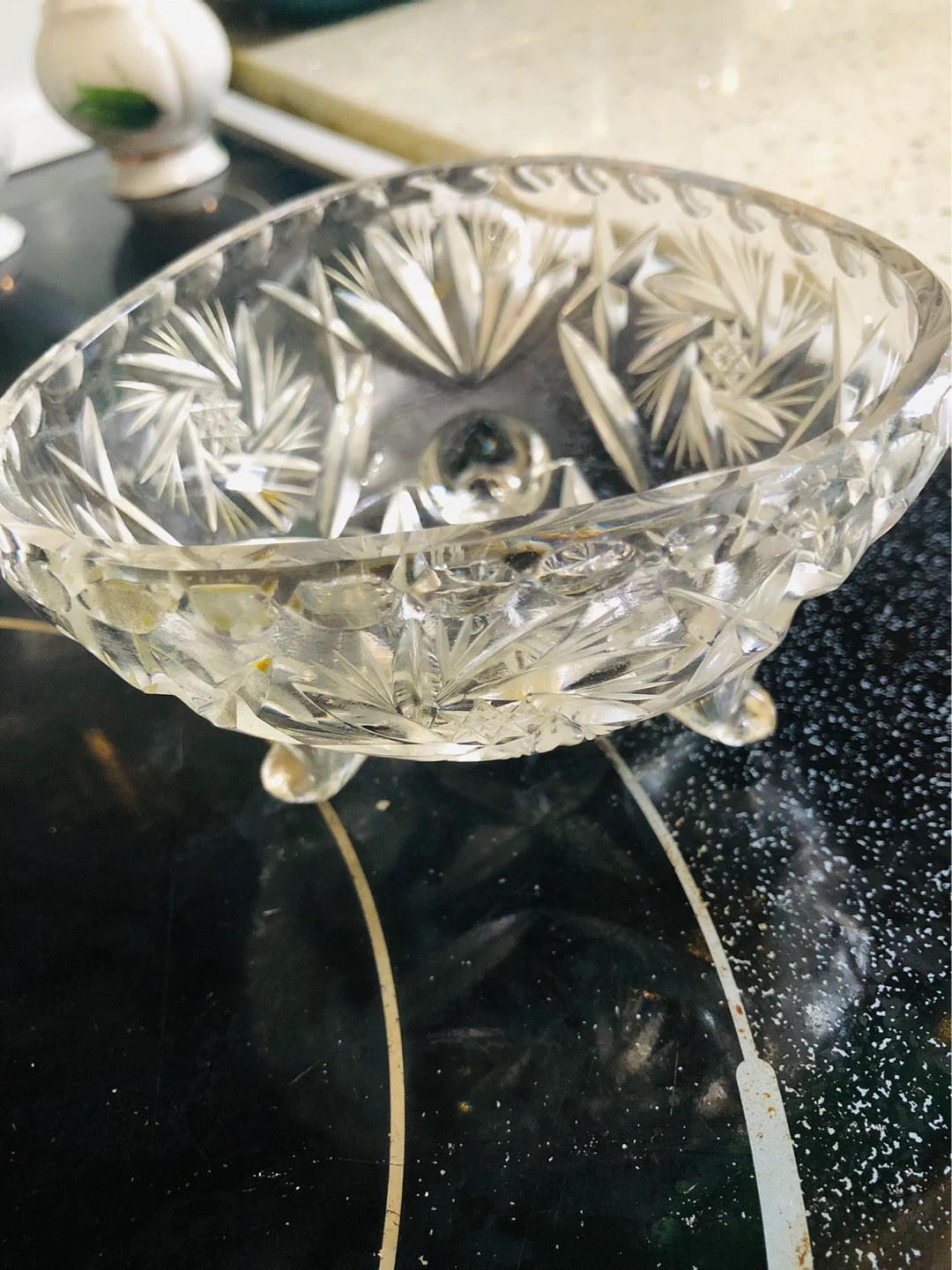Crystal glass candy dish - photo 4