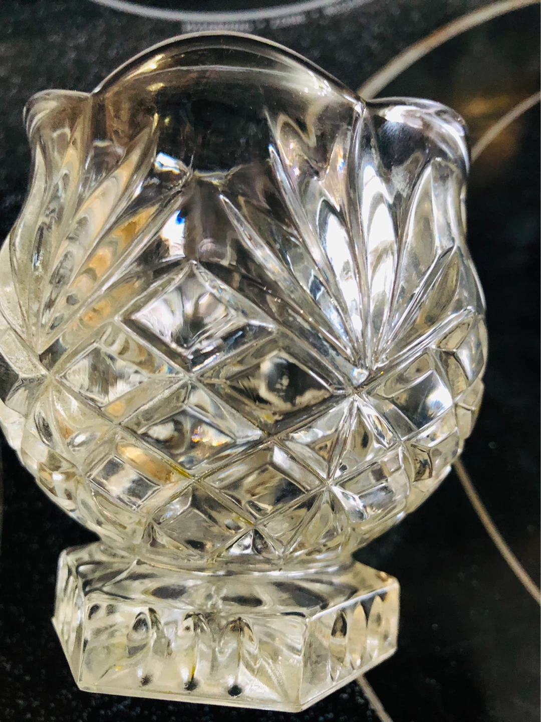 Crystal glass candy dish - photo 3