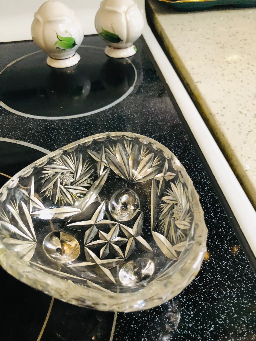 Crystal glass candy dish - photo 5