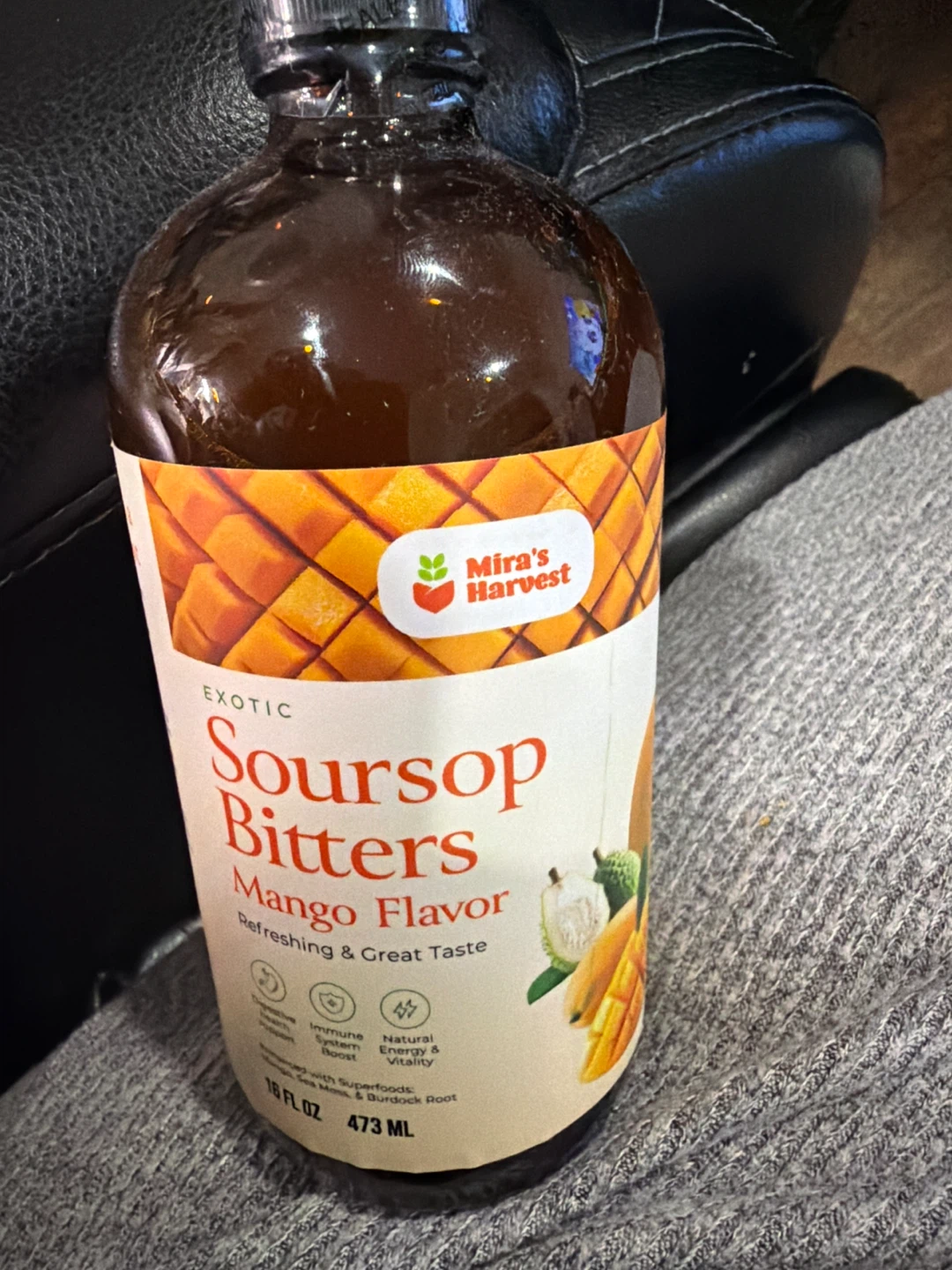 Mira's Harvest Soursop Bitters Mango Flavor 473 ML