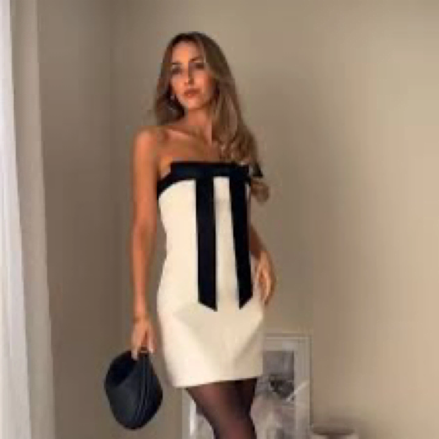 Zara  Bow Strapless Dress S and L - photo 2