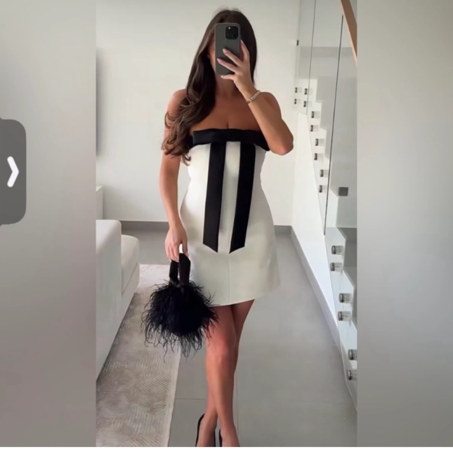 Zara  Bow Strapless Dress S and L