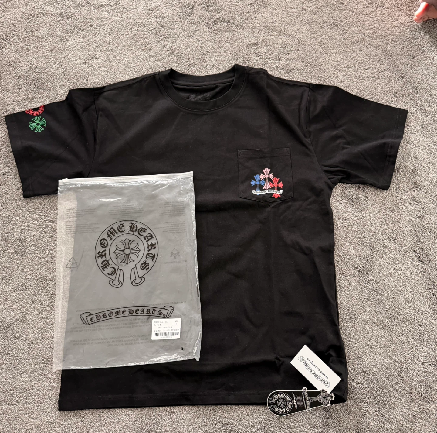 Chrome Hearts Black Cross T-Shirt