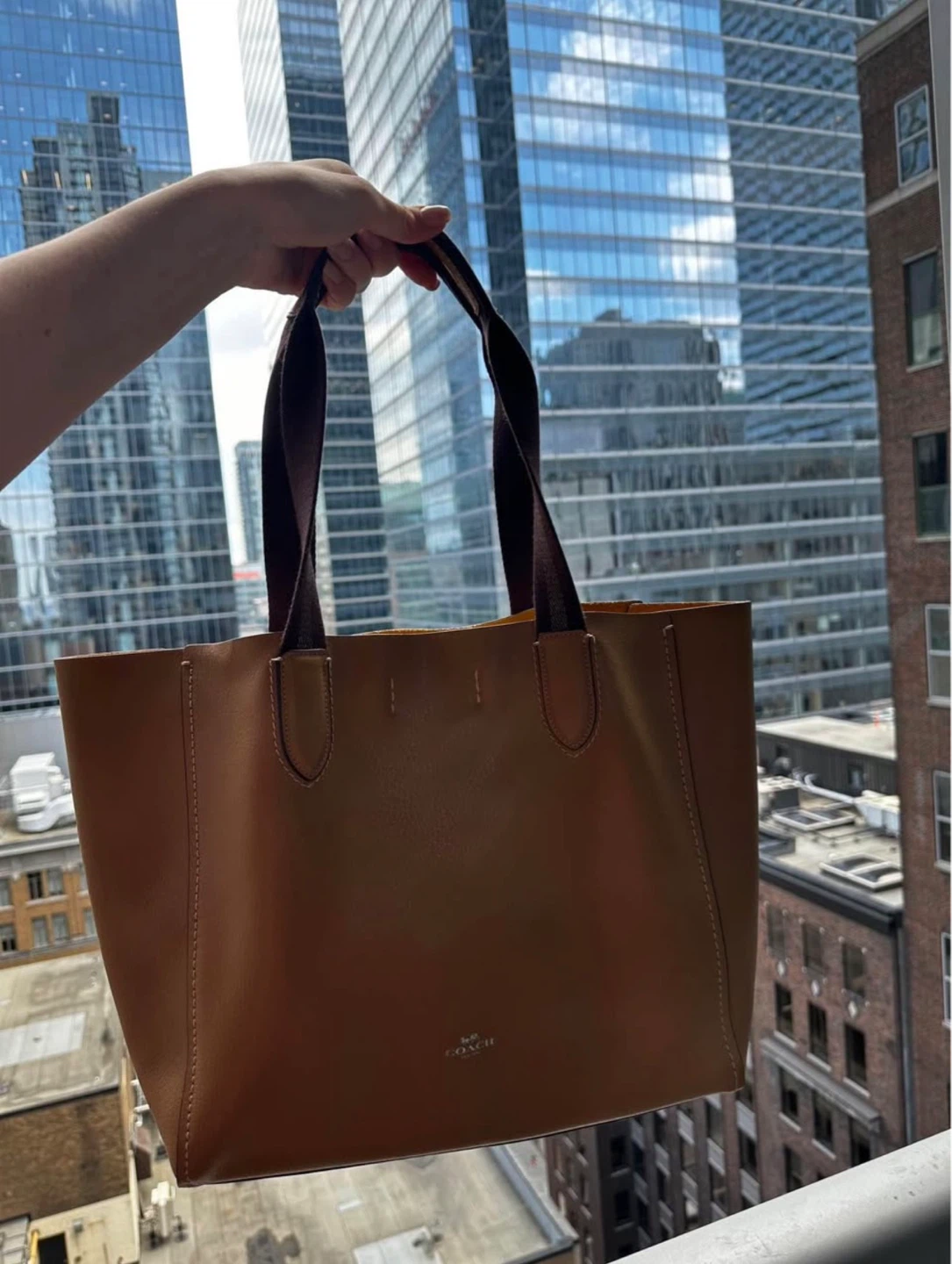 Coach Tote Bag - Tan Leather NEW WITH TAGS