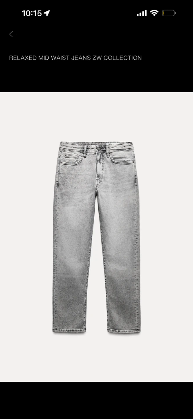 Zara Relaxed Mid Waist Jeans ZW Collection NEW WITH TAGS M