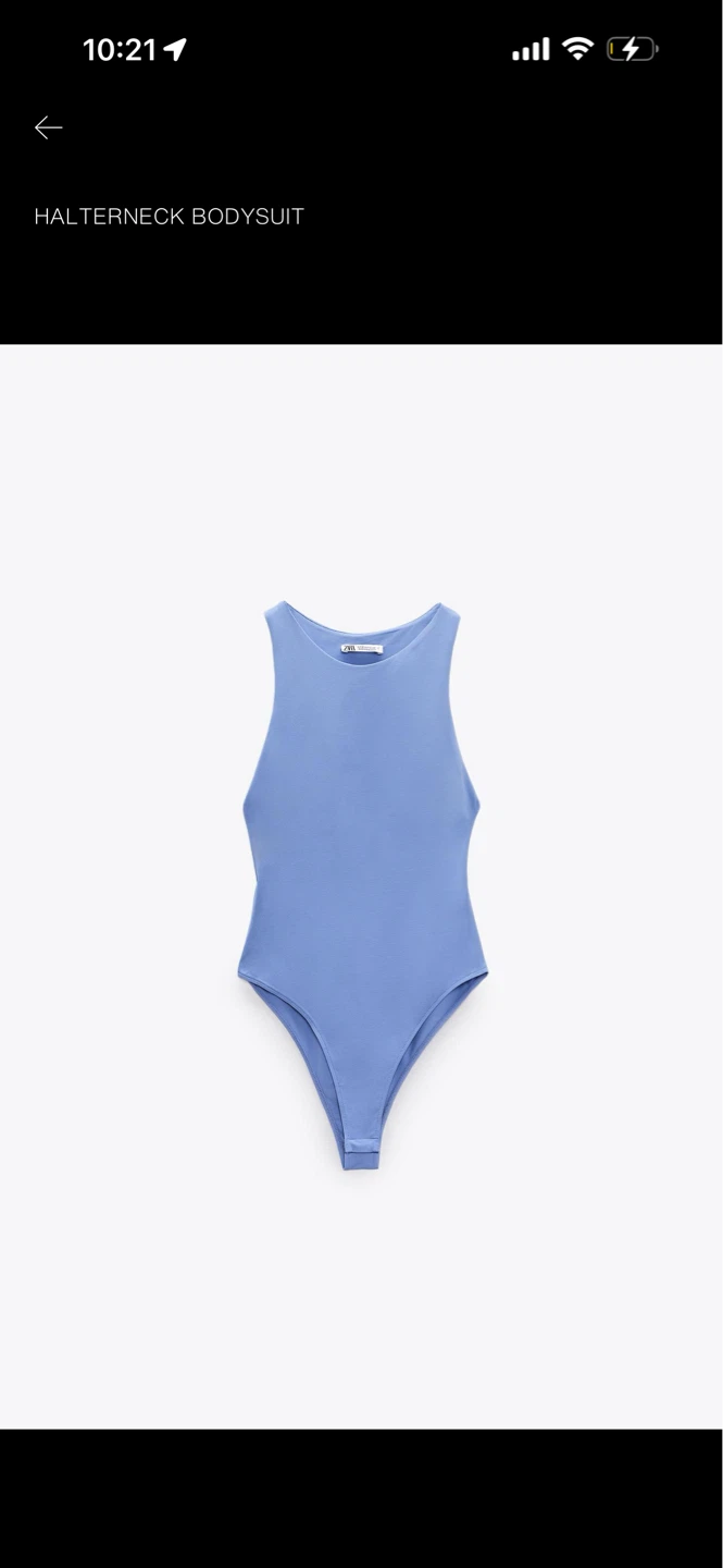 Zara Halterneck Bodysuit - Light Lilac - Size L