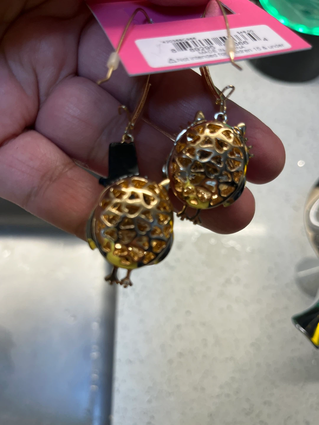 Betsey Johnson Owl Earrings - photo 4