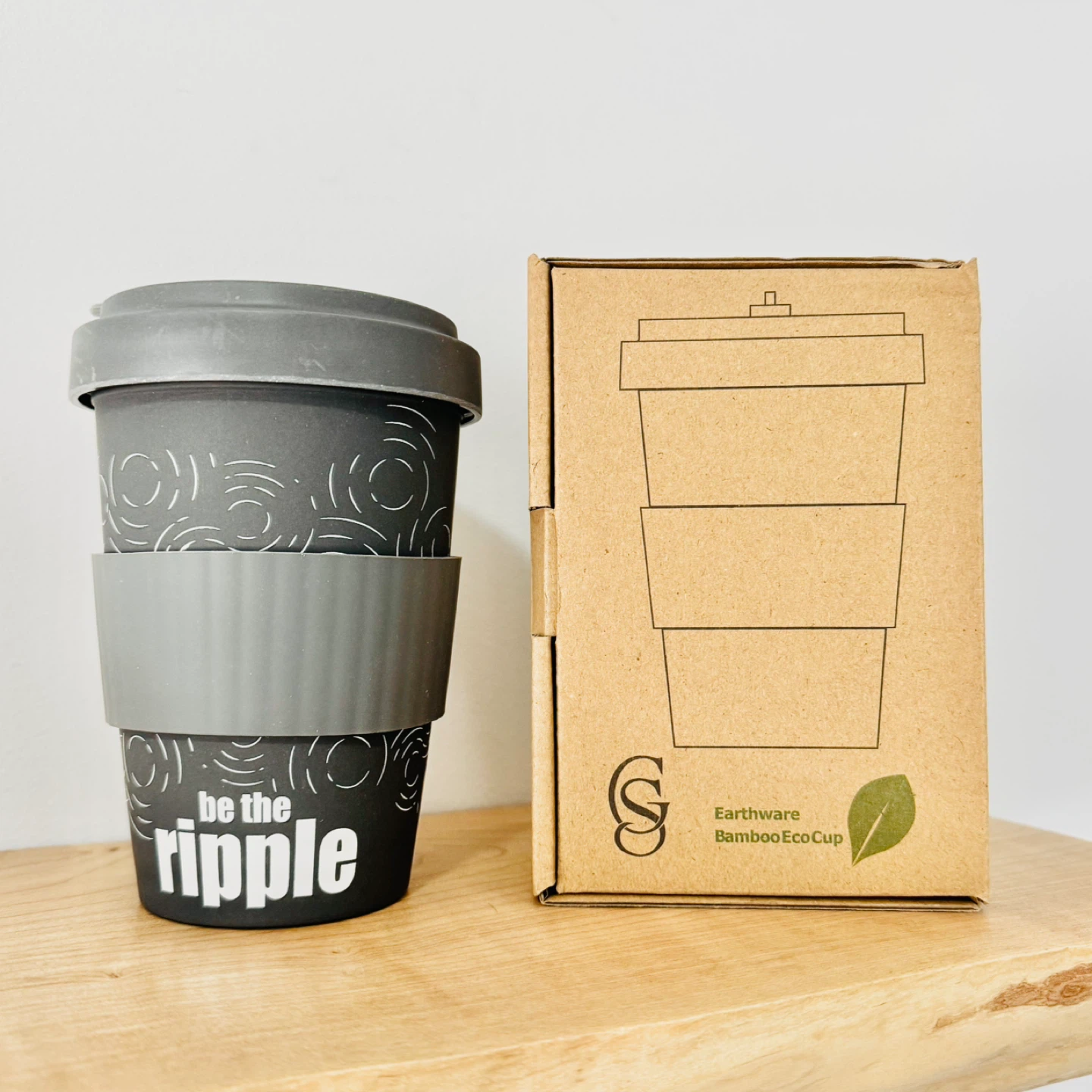 Earthware Bamboo EcoCup Reusable Coffee Cup ⚽️