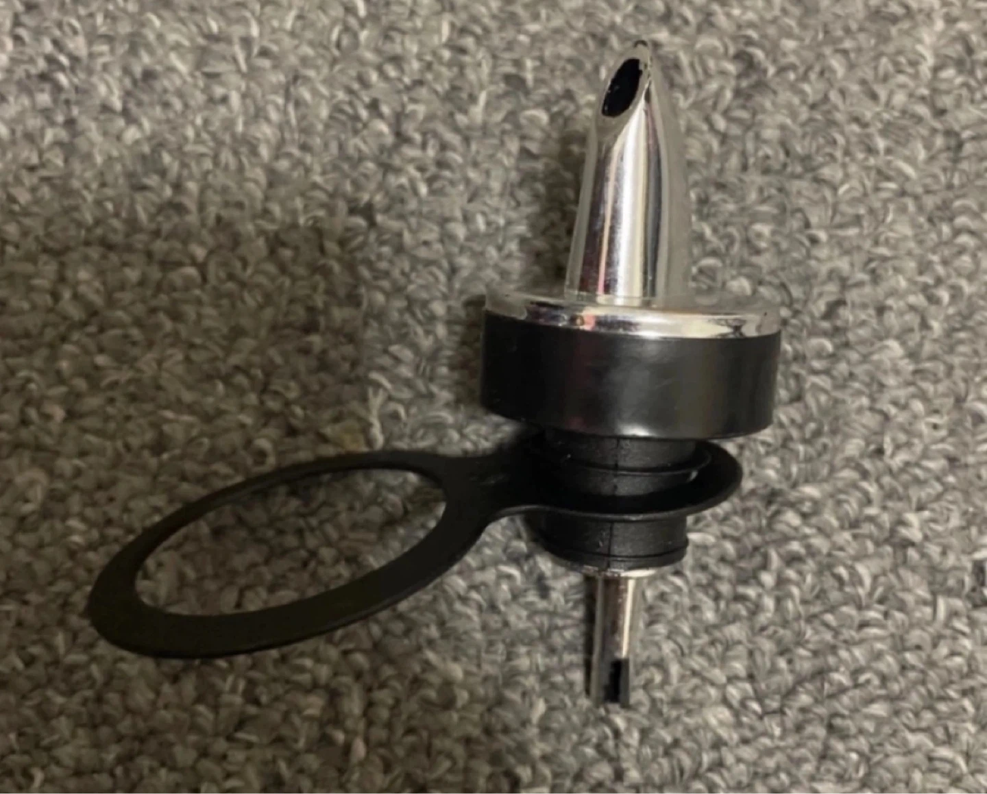 ⚽️Silver and Black Liquor Pour Spout with Stopper