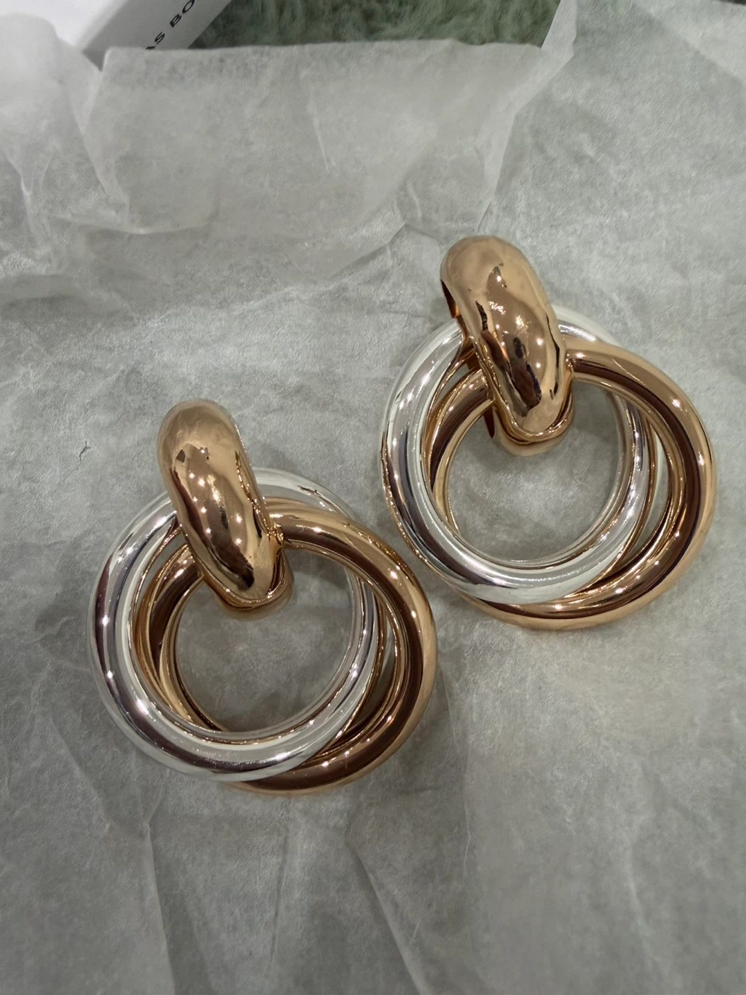 Twice as bold Statement Link Earrings - photo 2