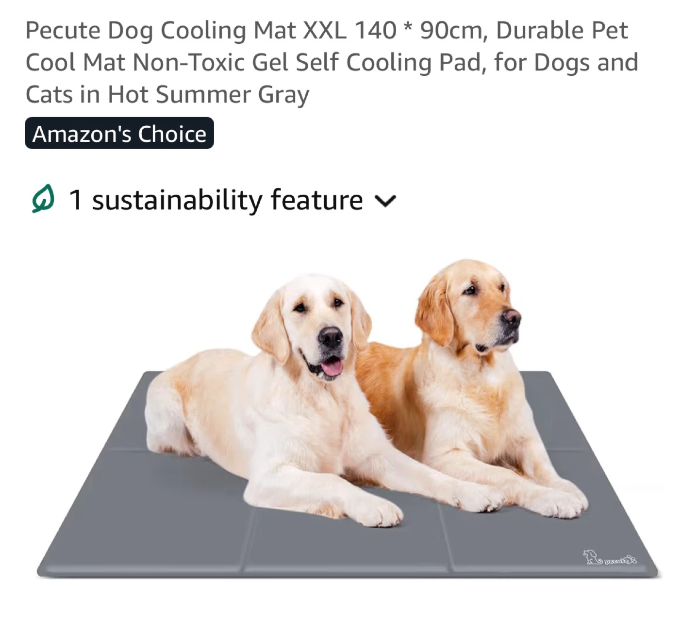 Pecute Dog Cooling Mat XXL