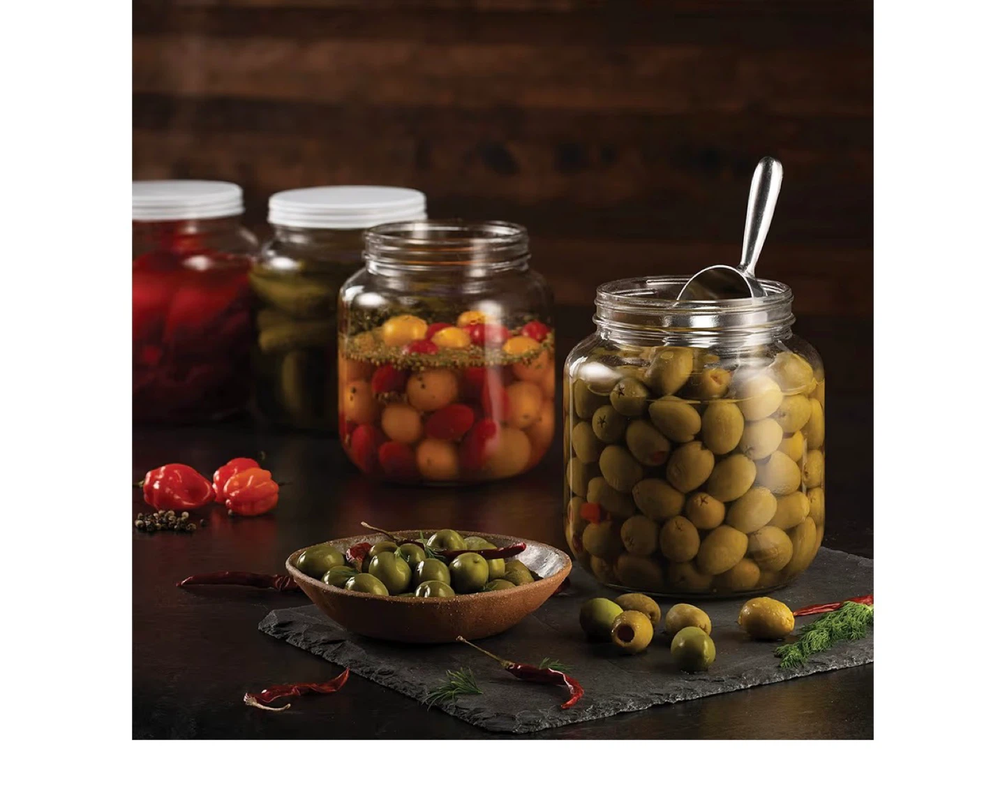 Paksh Fine Glassware 4 Pack Half Gallon Jars - photo 2