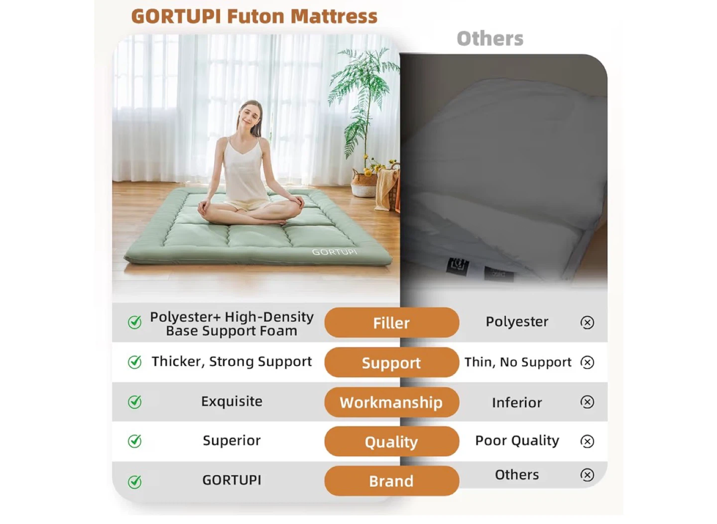 GORTUPI Futon Mattress brand new - photo 5